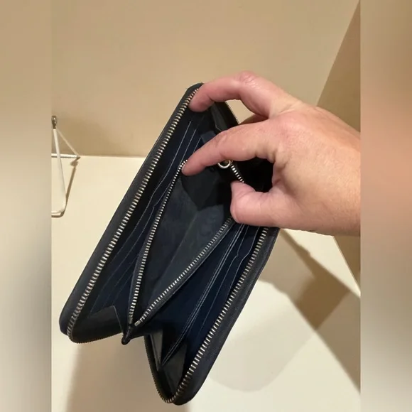 Prada Saffiano Leather Long Black Zippy Wallet - Picture 12 of 16